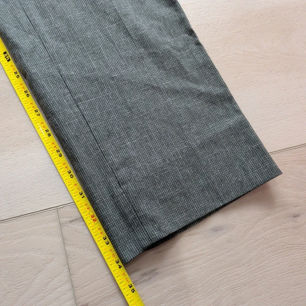 NEW Banana Republic Slim Wrinkle Resistant Dress Pants Mens 34x34‎ Gray Stretch